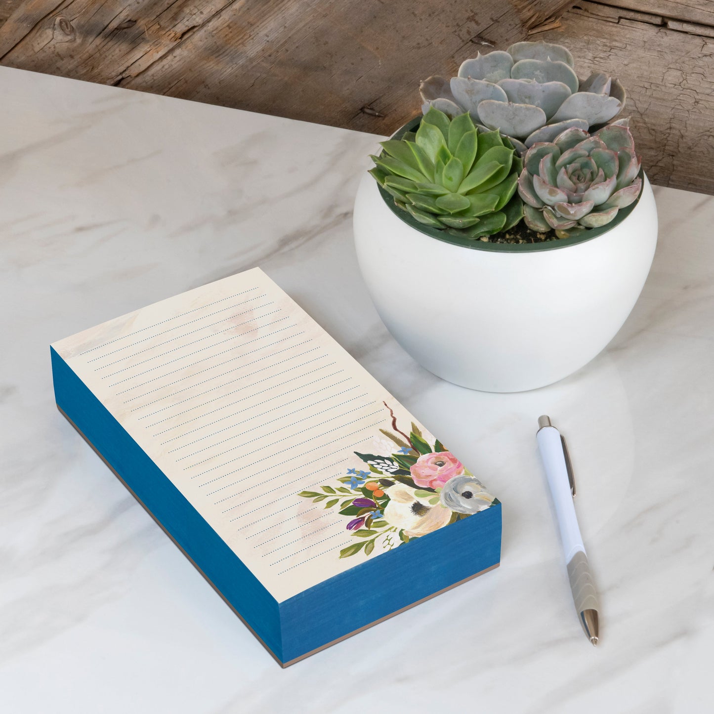 Bella Flora (Ivory) Chunky List Pad