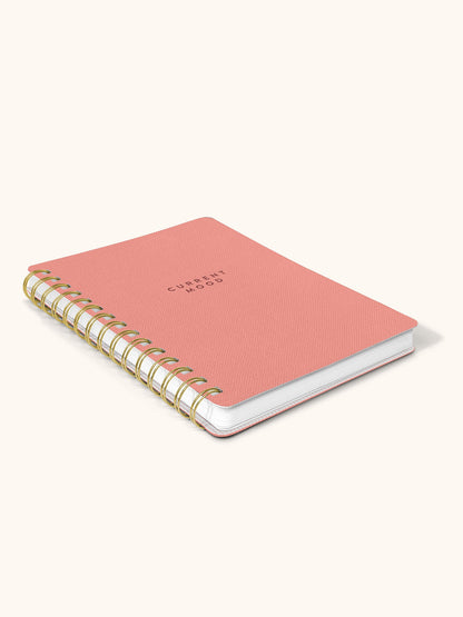 Current Mood (Coral Pink) Agatha Notebook