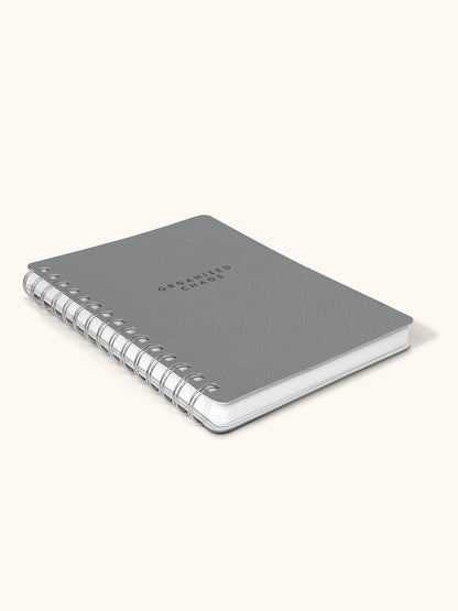 Organized Chaos (Gorgeous Gray) Agatha Notebook