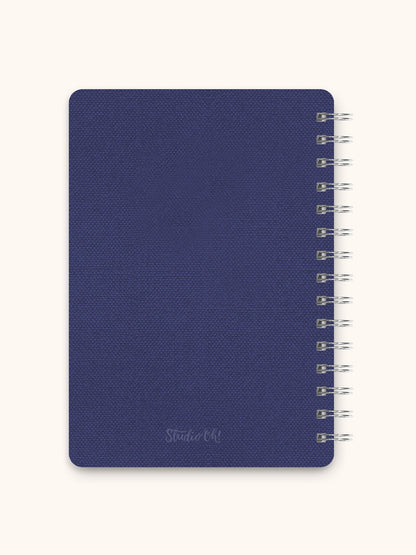 Moon & Stars (Navy) Agatha Notebook