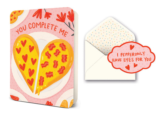 You Complete Me Deluxe Greeting Card