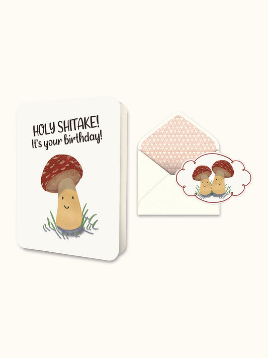 Holy Shitake! Deluxe Greeting Card
