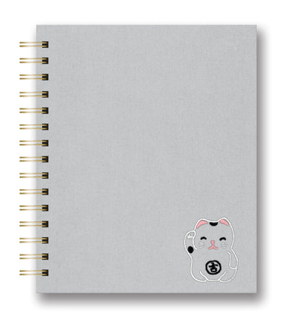 Good Juju Embroidered Tabbed Spiral Notebook