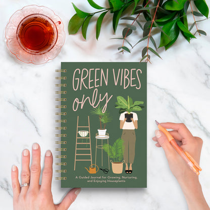 Green Vibes Only Guided Journal
