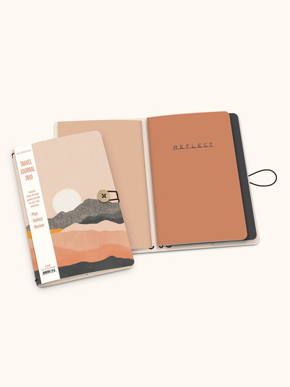 Sun on the Horizon Travel Journal Trio