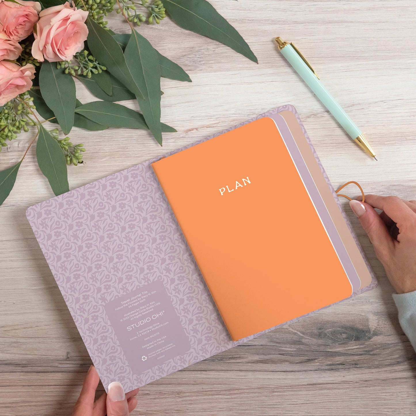 Follow the Flowers Travel Journal Trio