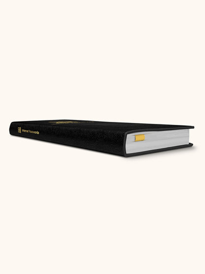 Black Password Jotter Journal