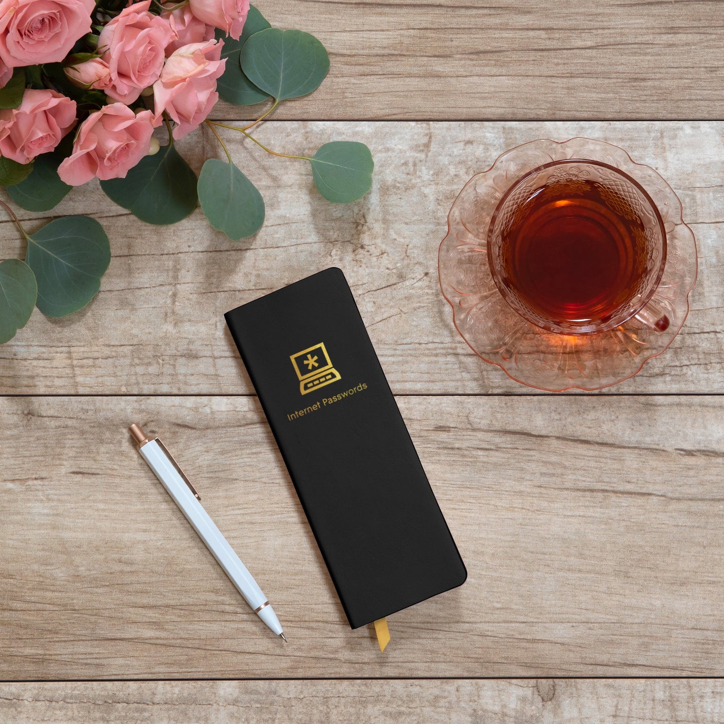 Black Password Jotter Journal