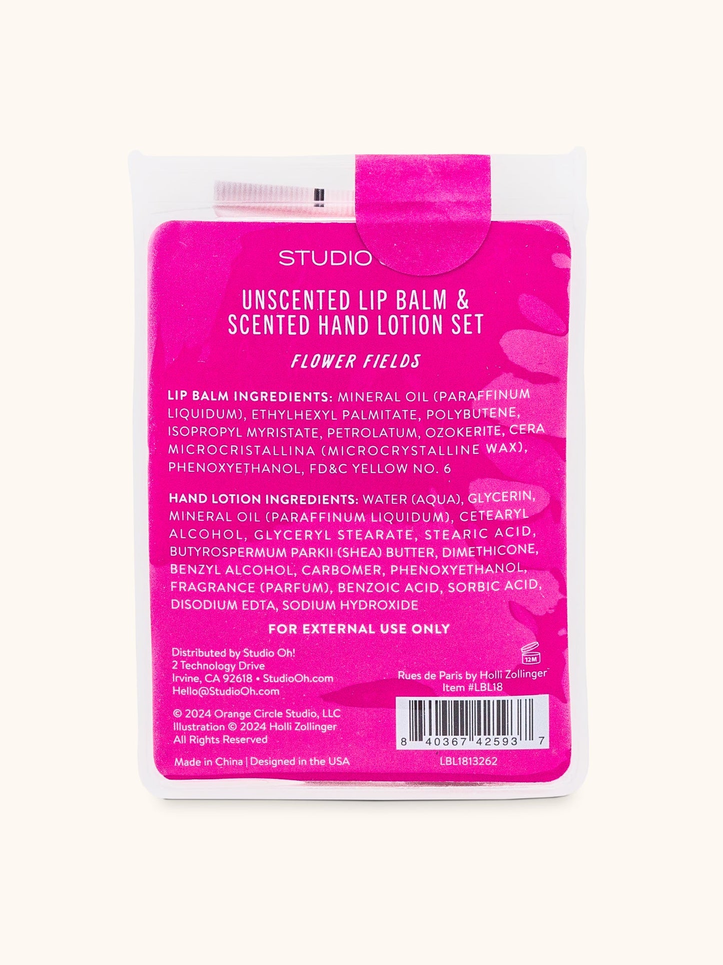 Rues de Paris Lip Balm & Hand Lotion Set