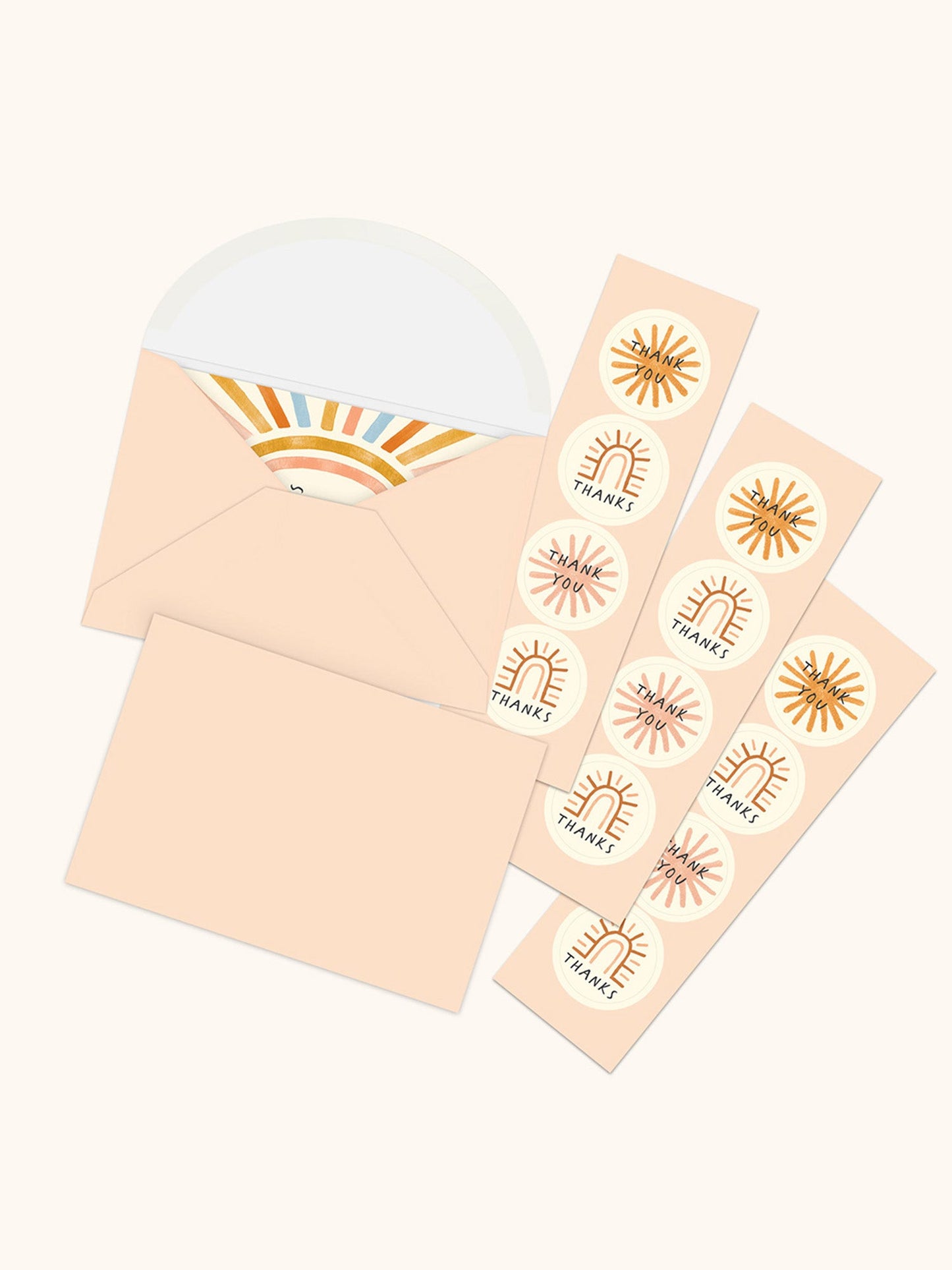 Sunny Skies Note Card Set with Stickers