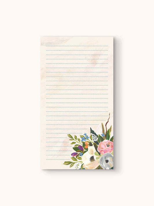 Bella Flora (Ivory) Chunky List Pad