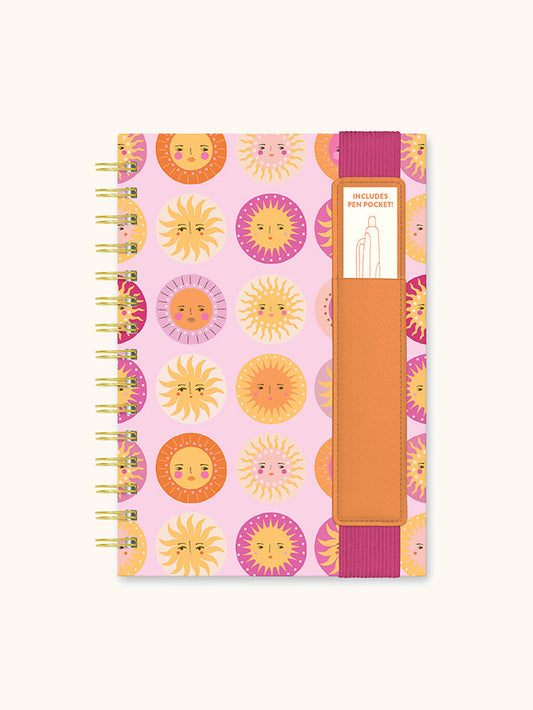 The Sunny Side Oliver Notebook with Pen Pocket