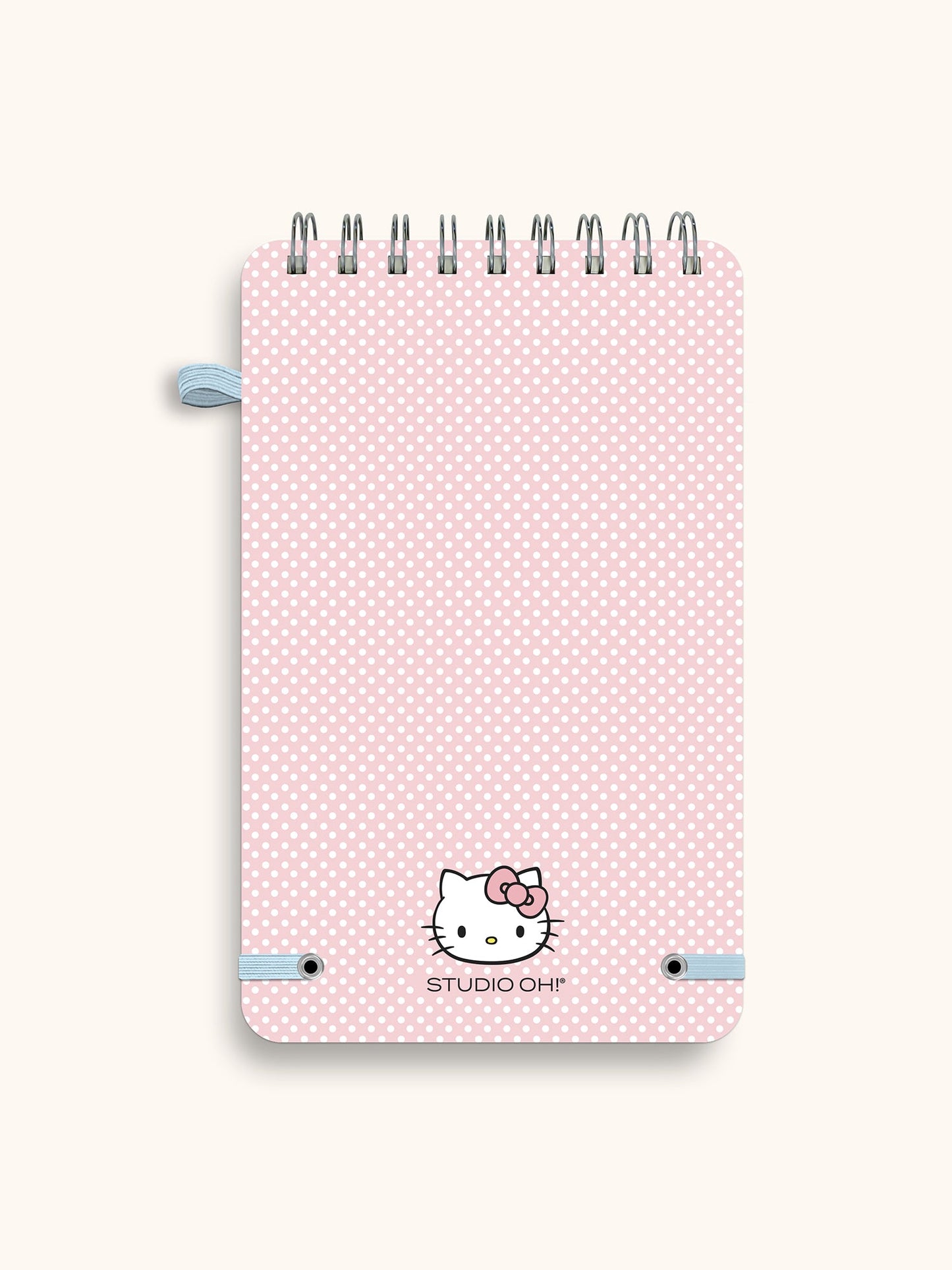 Hello Kitty Classic Pink Top-Spiral Notebook with Pen Loop