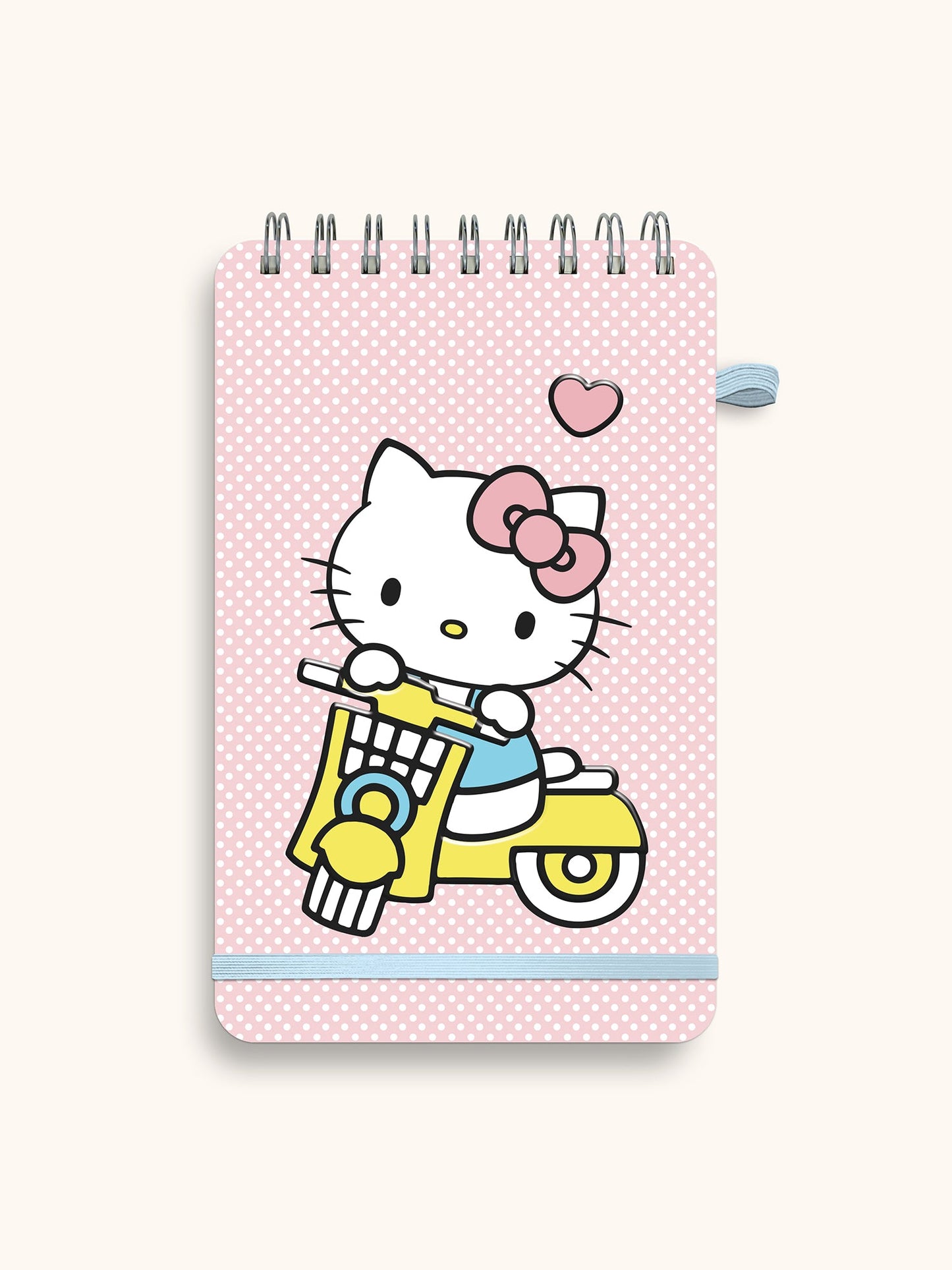 Hello Kitty Classic Pink Top-Spiral Notebook with Pen Loop