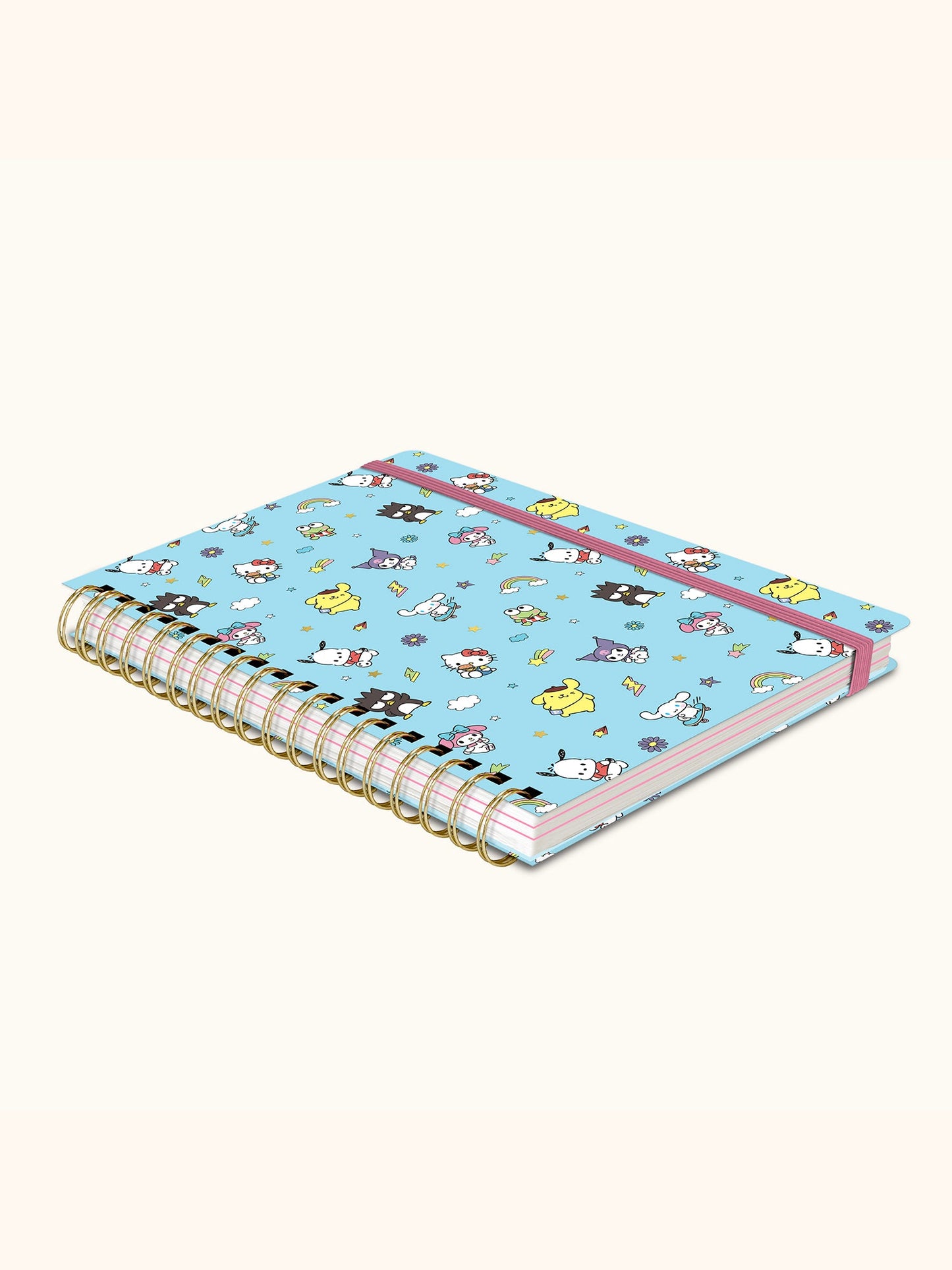 Hello Kitty and Friends College Letters Blue Undated Tri-Tab Planner