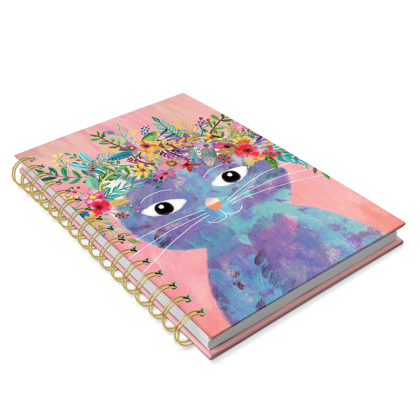 Fancy Cat Medium Spiral Notebook
