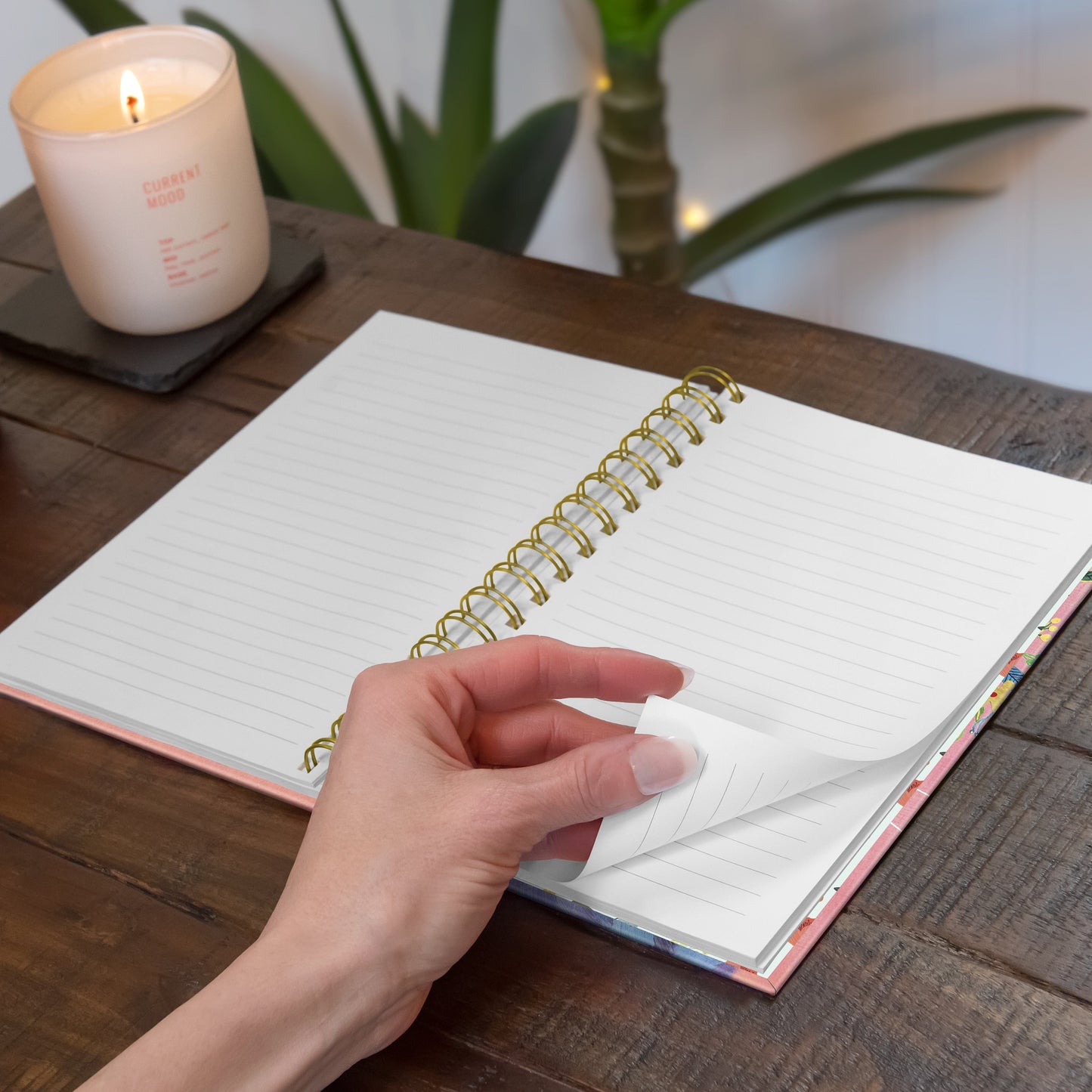 Fancy Cat Medium Spiral Notebook