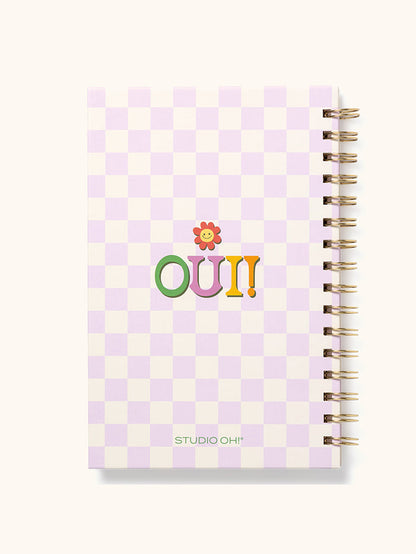 Bonjour Medium Spiral Notebook