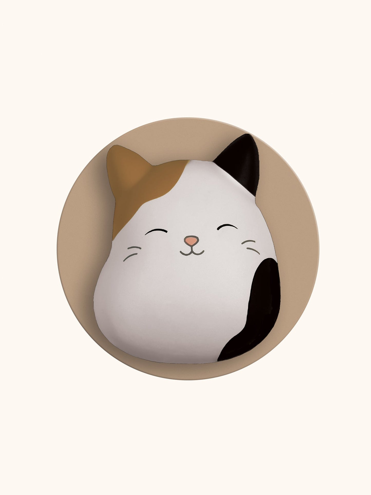 Squishmallows Cam Candle with Squishy Puff - Purrrfect Maple Donut