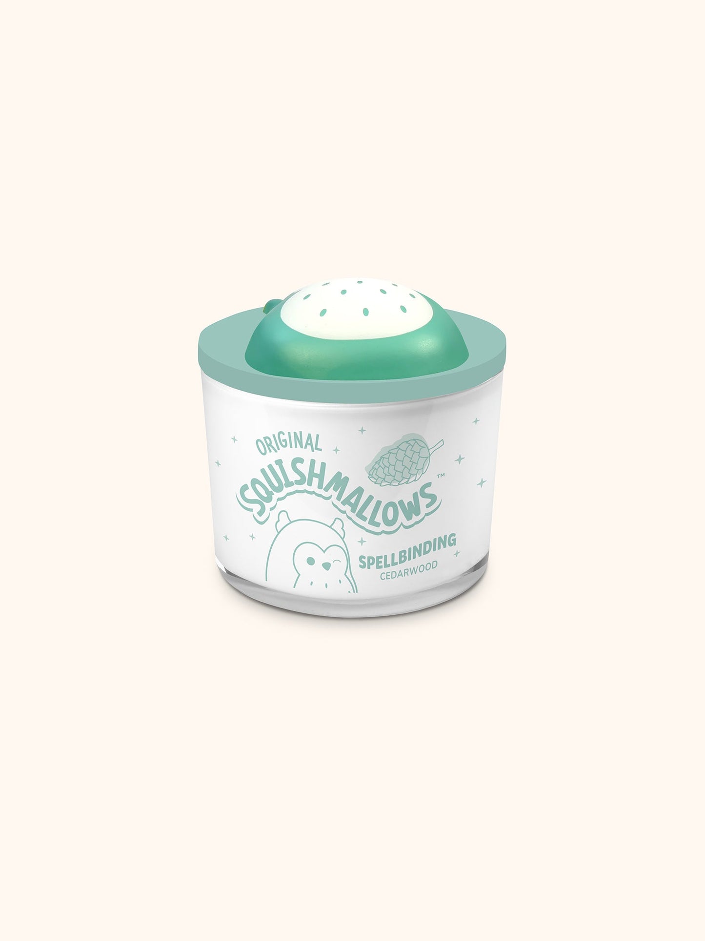 Squishmallows Winston Candle with Squishy Puff - Spellbinding Cedarwood