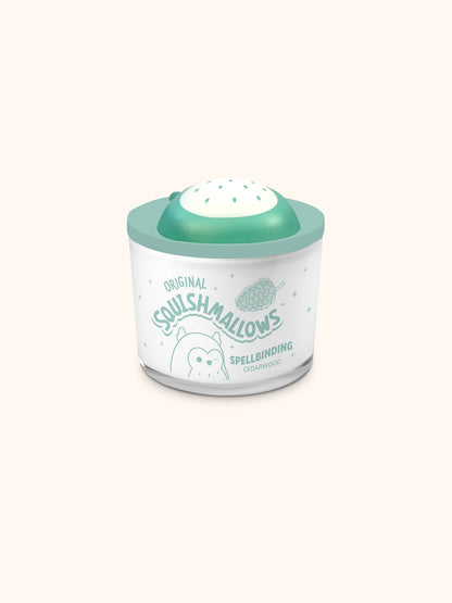 Squishmallows Winston Candle with Squishy Puff - Spellbinding Cedarwood