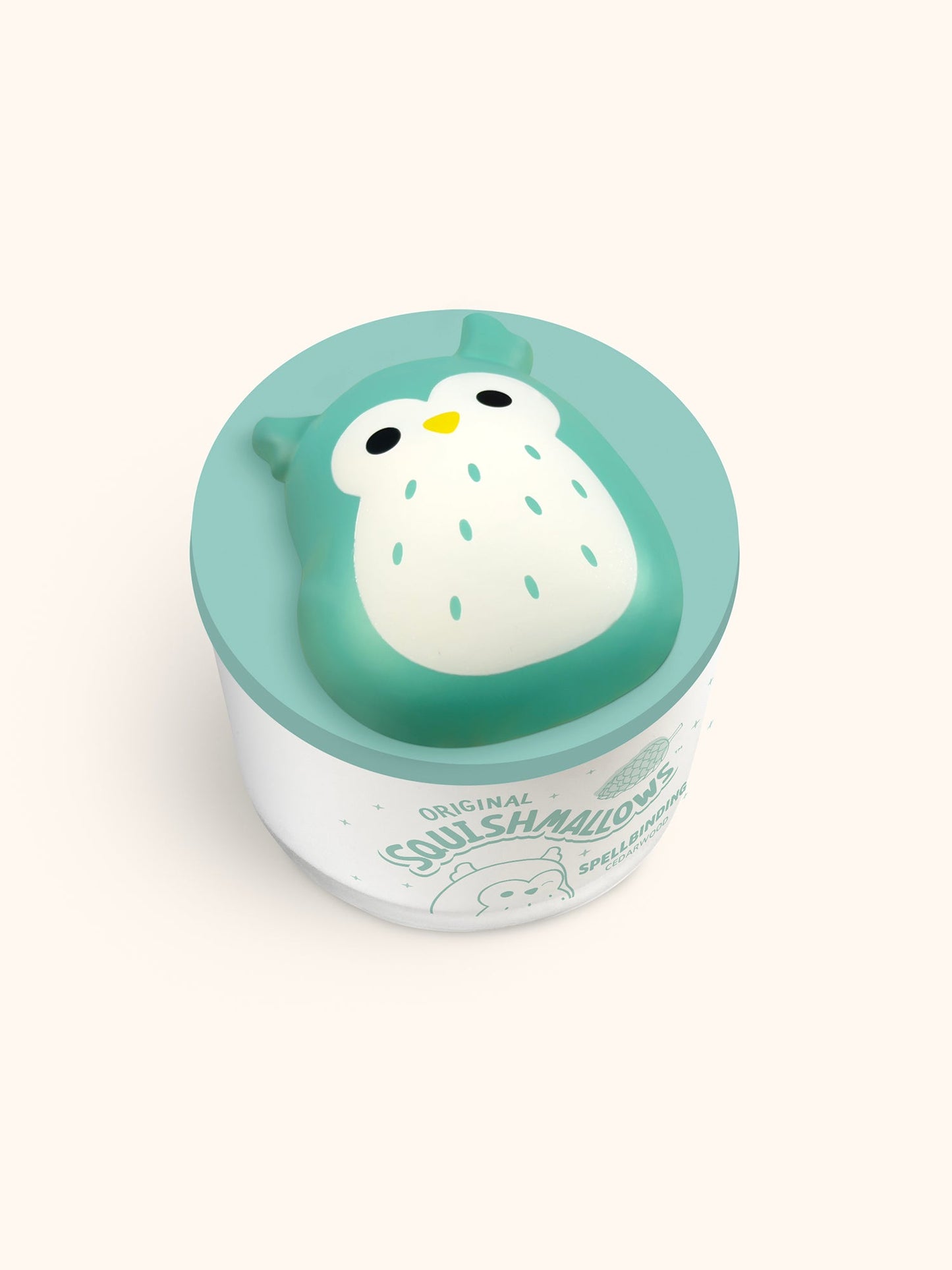 Squishmallows Winston Candle with Squishy Puff - Spellbinding Cedarwood