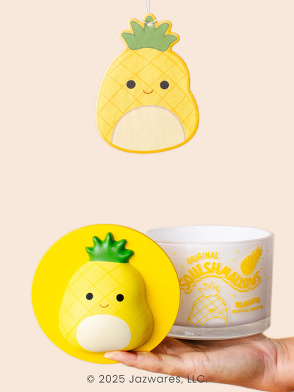 Squishmallows Maui Candle with Squishy Puff - Blissful Tropical Smoothie
