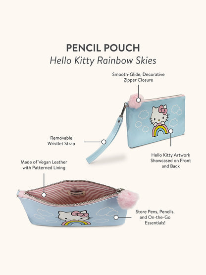 Hello Kitty Rainbow Skies Pencil Pouch